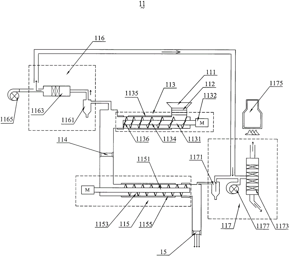 Garbage treatment device and method for extracting new energy from garbage treatment