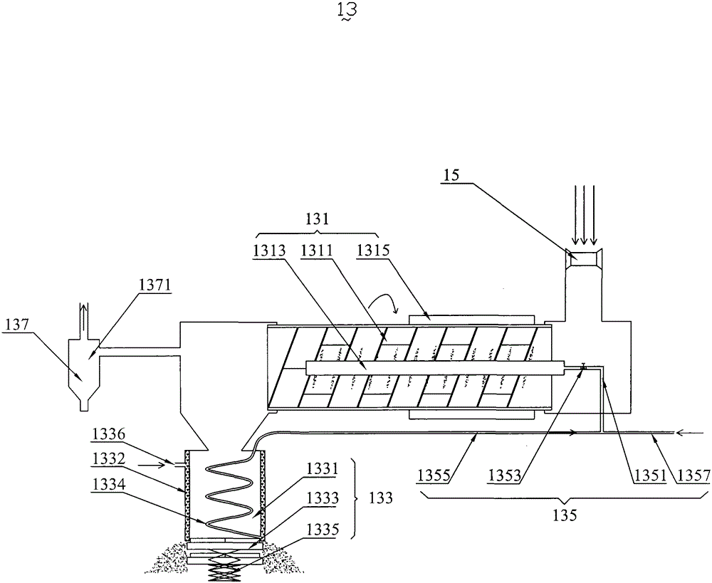 Garbage treatment device and method for extracting new energy from garbage treatment