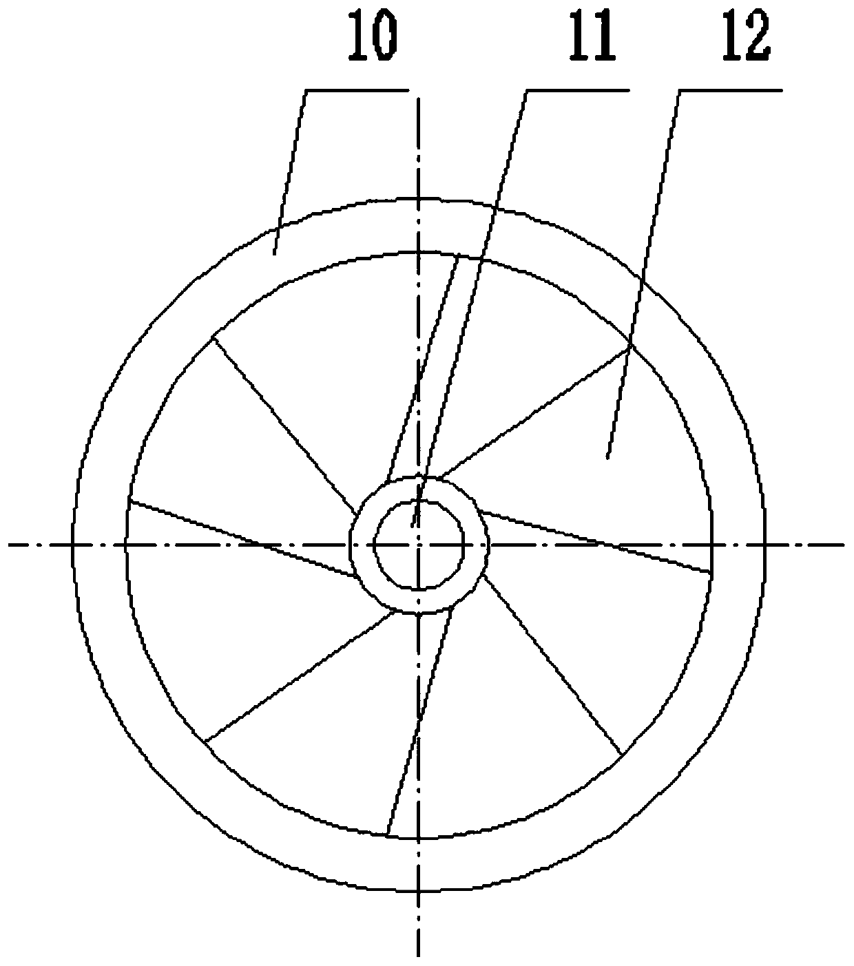 High-efficiency aerator based on pneumatic swirl forced mixing technique and application of high-efficiency aerator