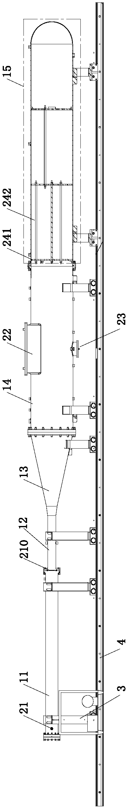 Simulation experimental system for disaster environment of fire, explosion and poison