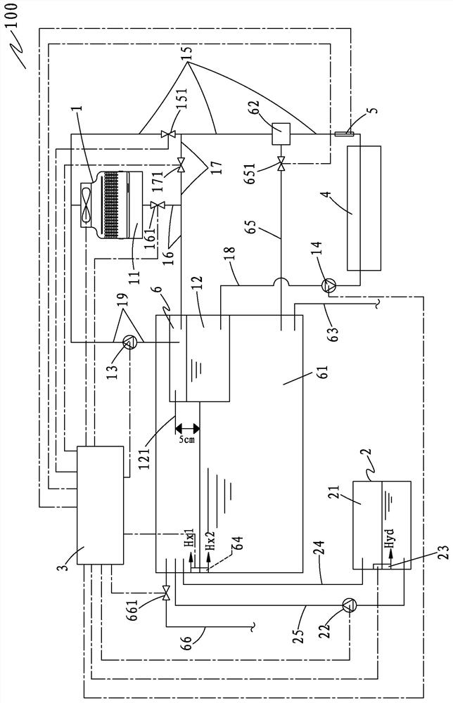 A cooling tower device and control method with functions of replenishing water and anti-scaling