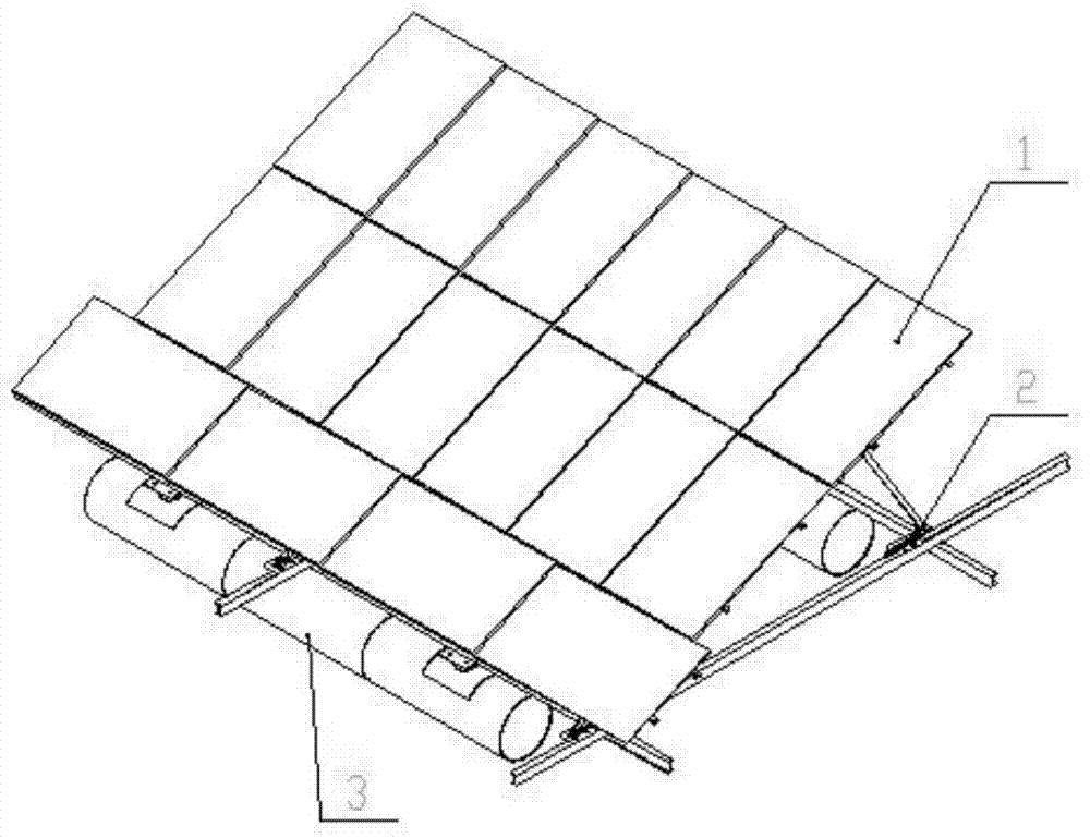 A floating solar power generation platform