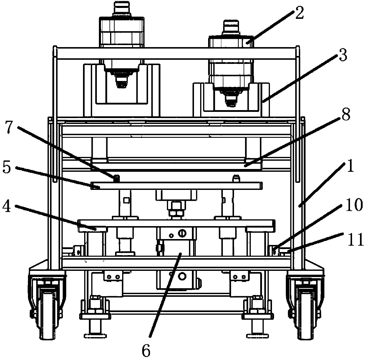 Automatic positioning and carrying device for motor rotor assembling production line