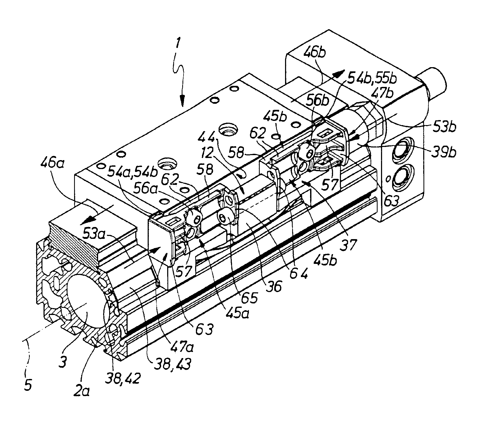 Piston rod-less linear drive