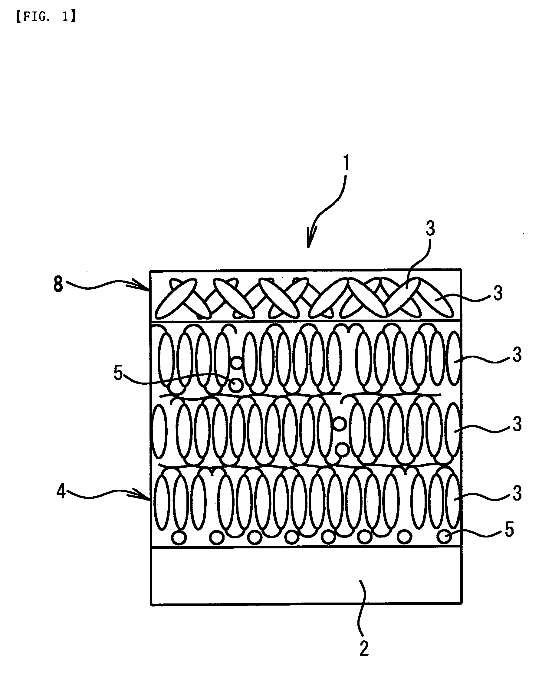 Optical element obtained by homeotropically orienting liquid crystal molecule, member for liquid crystal display device using the same, and liquid crystal display device