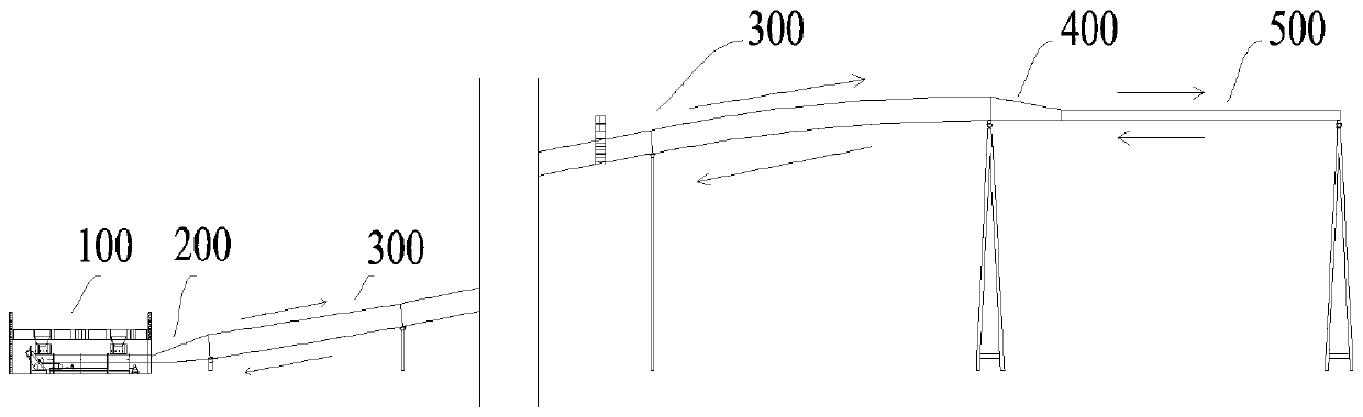 Large-inclination-angle climbing type tubular belt conveyor