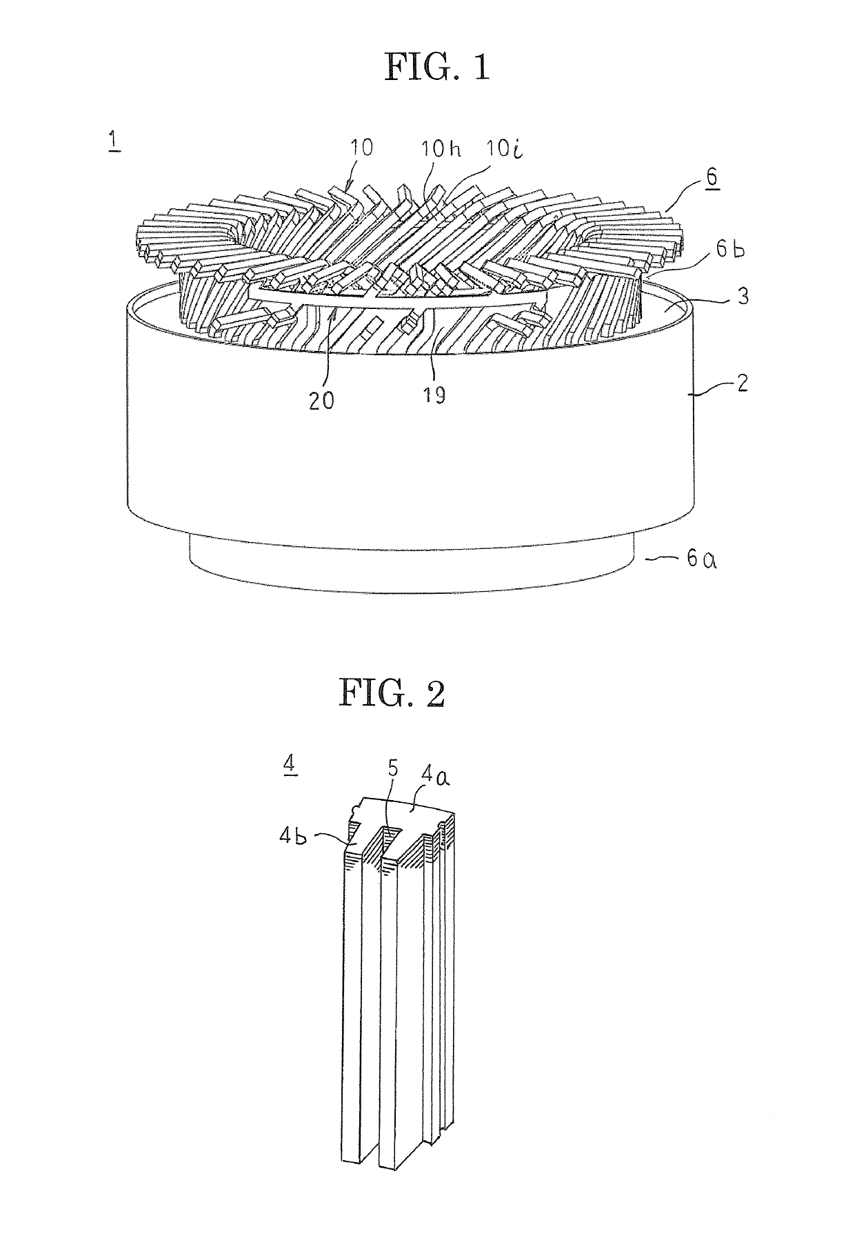 Stator for rotary electric machine having respective terminal wires connected to a connecting member