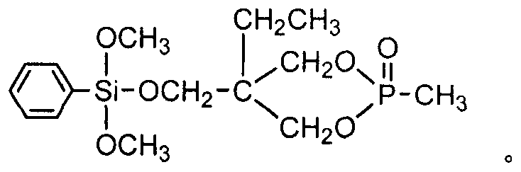 Preparing method for phenyl dimethoxy (phosphor heterocycle methoxyl) silicane compound