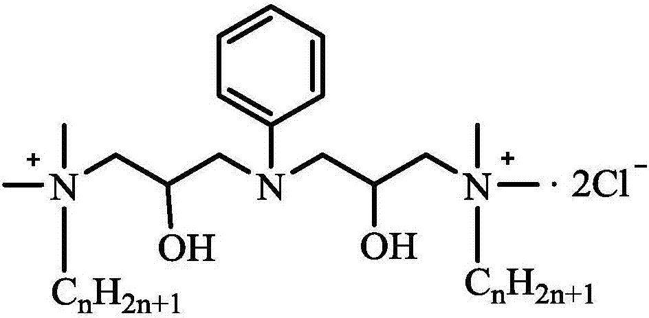 Gemini cationic asphalt emulsifier and preparation method thereof