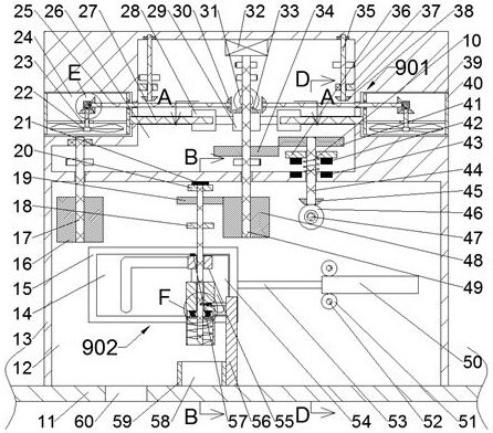 Rock sampling device capable of being matched with unmanned vehicle in geological exploration