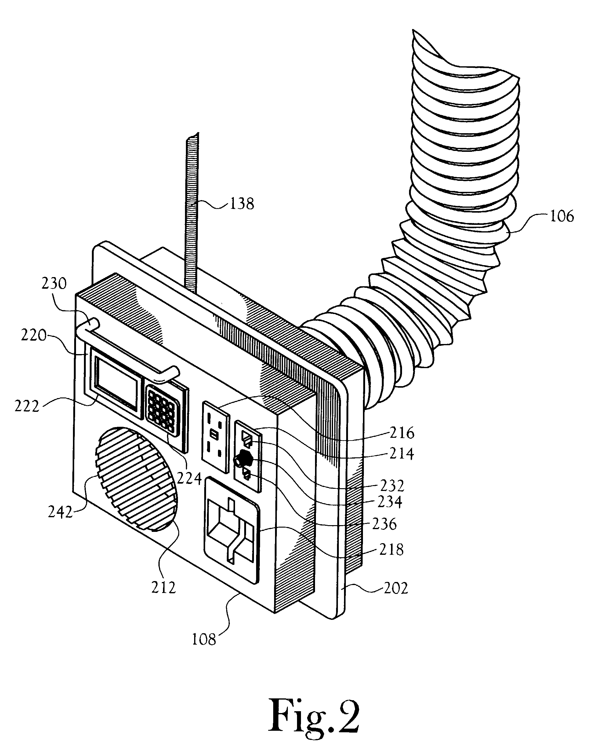 Apparatus for providing convenience services to stationary vehicles
