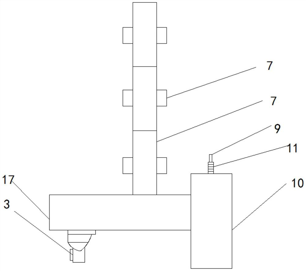 Convenient-to-move collecting frame for wires and cables