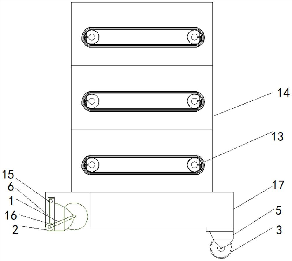 Convenient-to-move collecting frame for wires and cables