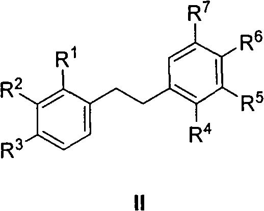 1,2-diphenylethane type urease inhibitor and synthesis and applications thereof
