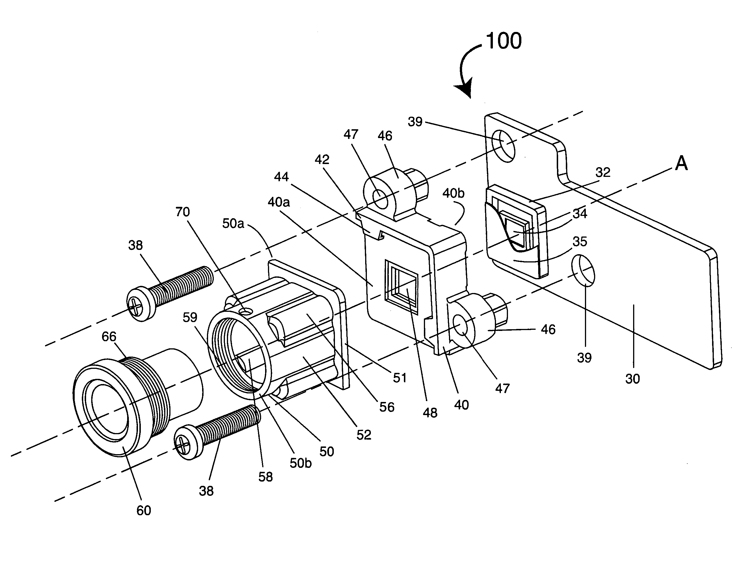 Self-adjusting lens mount for automated assembly of vehicle sensors