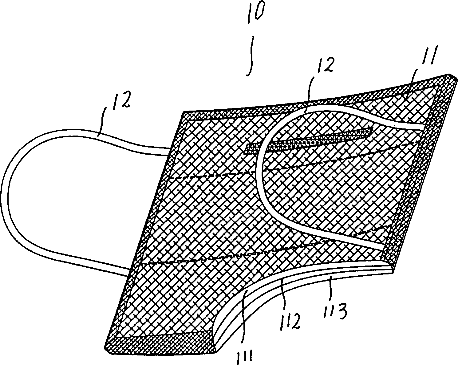 Mouth mask with natural antibacterial action