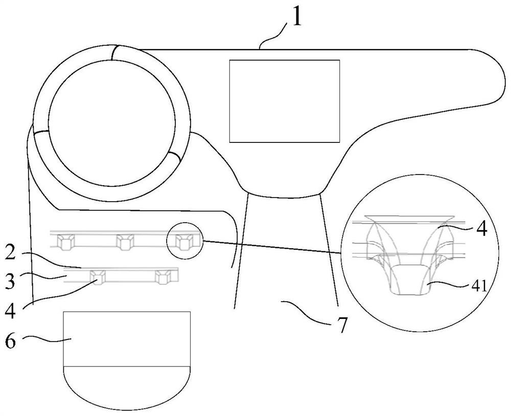 Air outlet structure and vehicle-mounted air conditioner