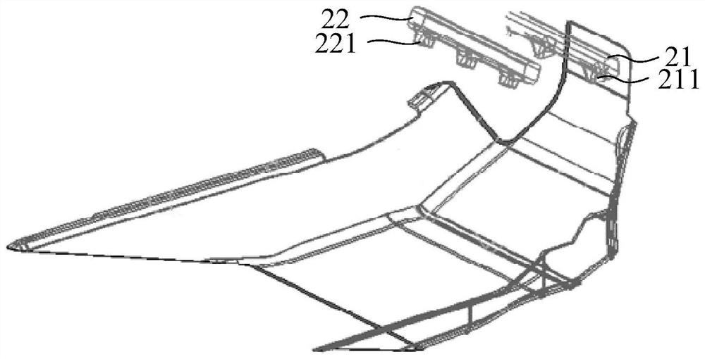 Air outlet structure and vehicle-mounted air conditioner