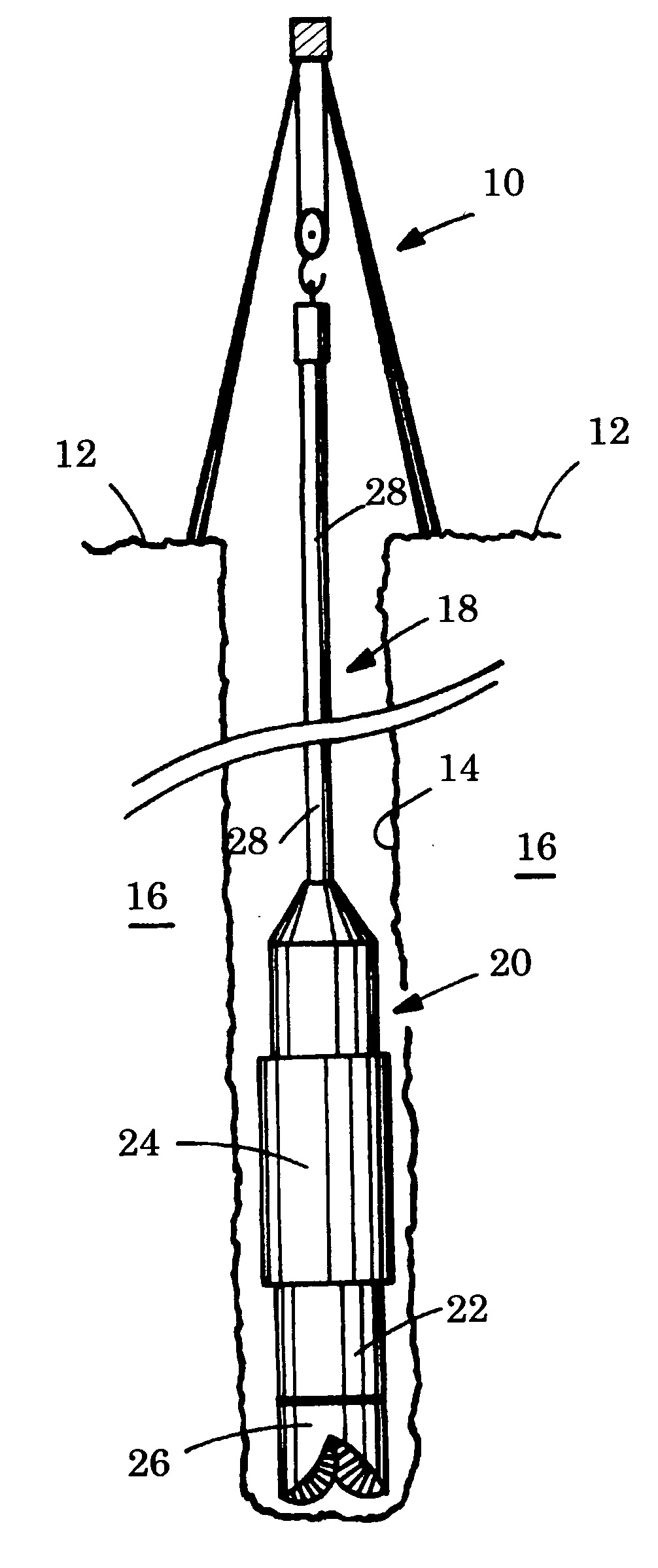 Logging tool with a parasitic radiation shield and method of logging with such a tool
