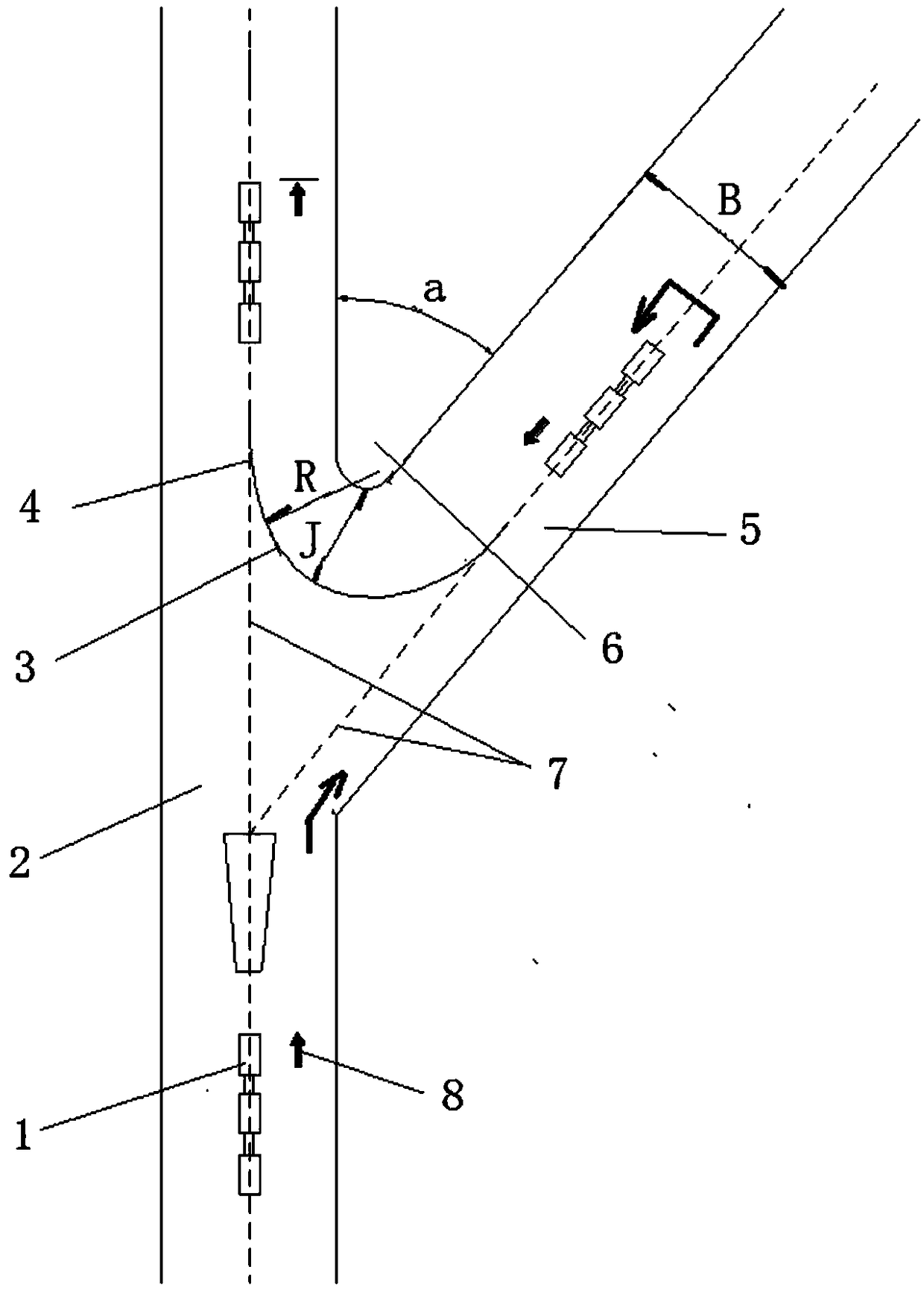 In-situ turn-back method for monorail crane