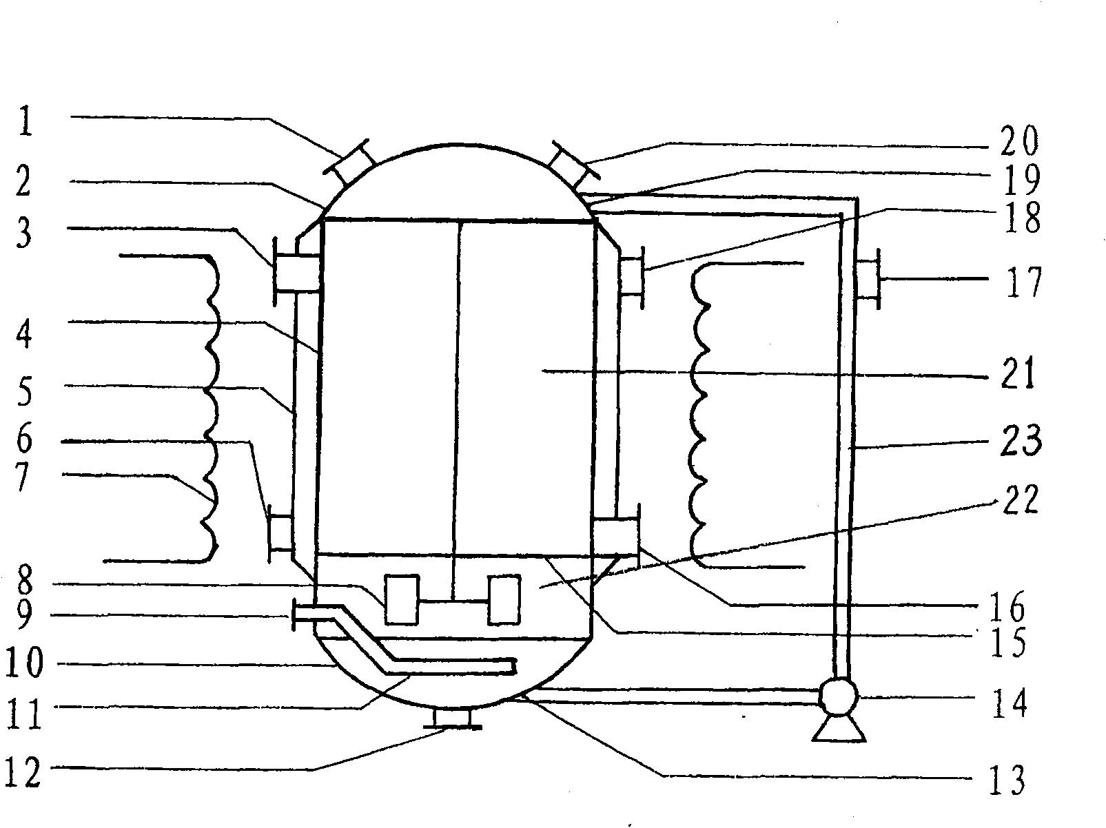 Biologic oxidation reactor for refractory auric sulfide ore