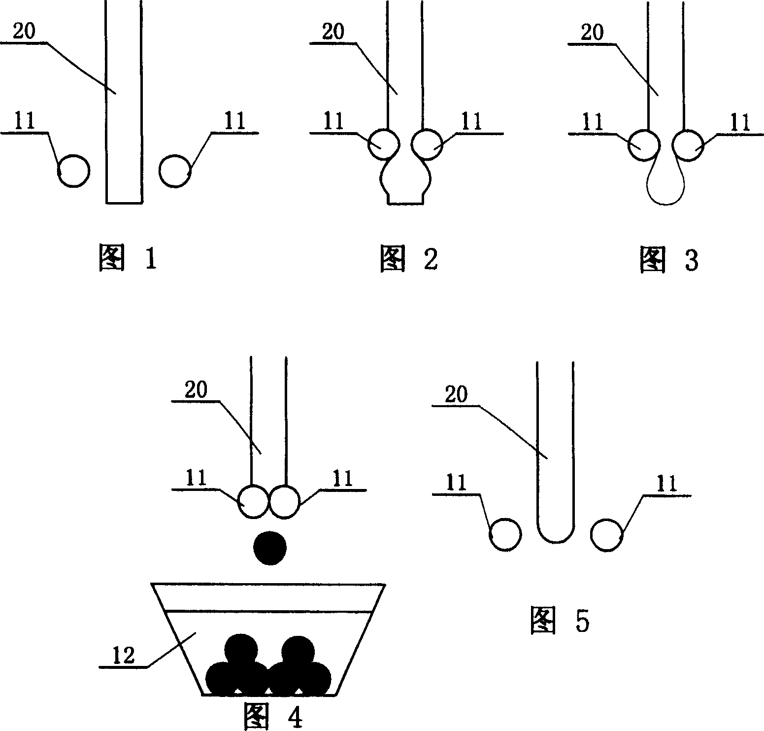 Tin ball maker by double electrothermal filament smelting and cutting method