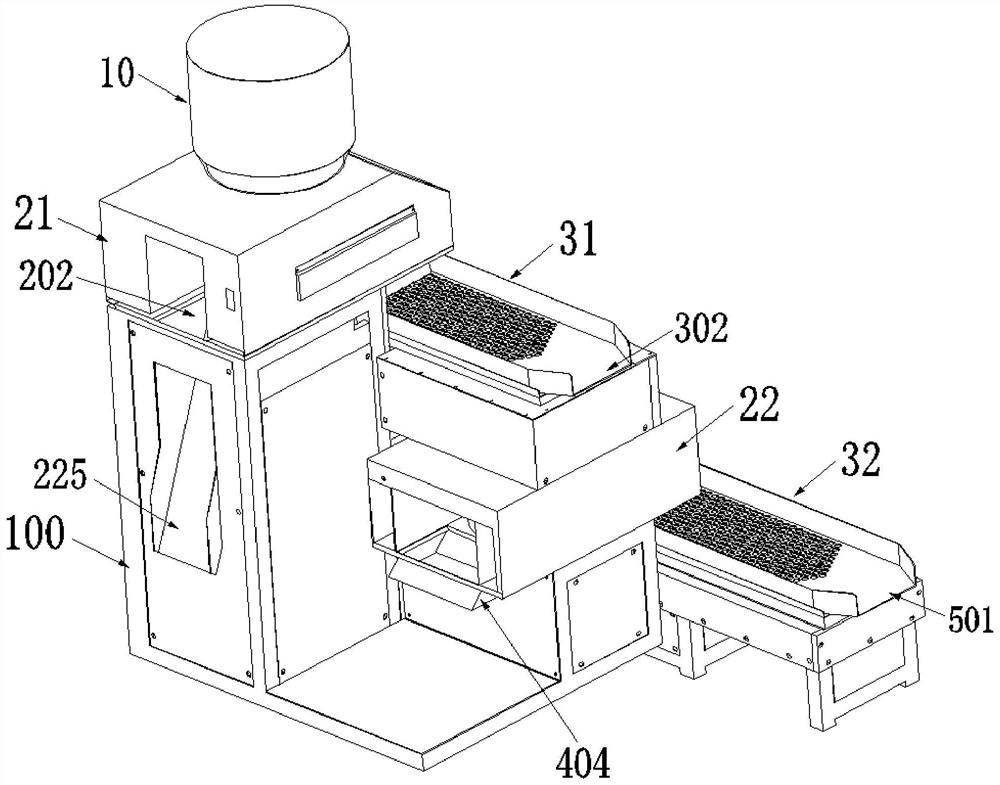 Rubber product separating and finishing device and method