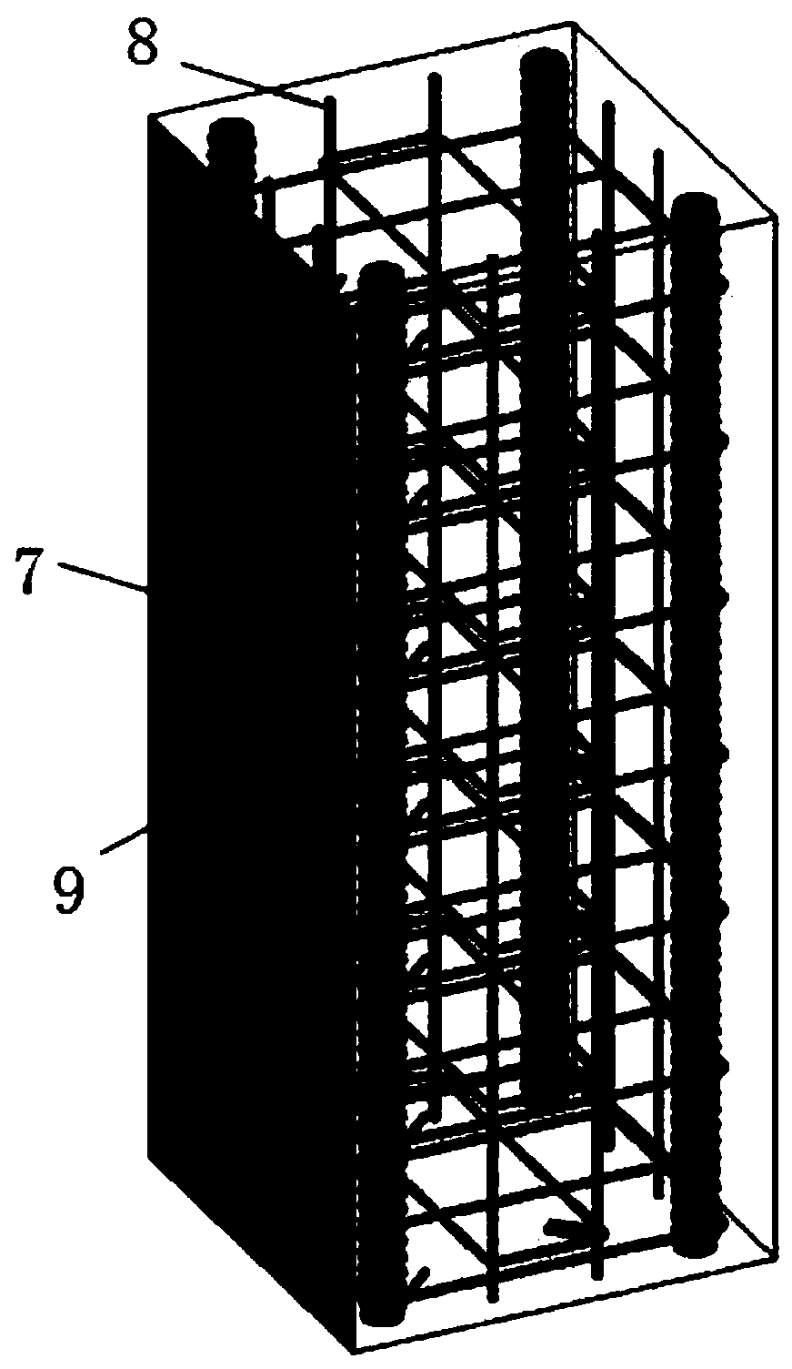 Prefabricated concrete frame structure with rear-mounted longitudinal bars in prefabricated beam column built-in corrugated steel pipes and manufacturing method thereof