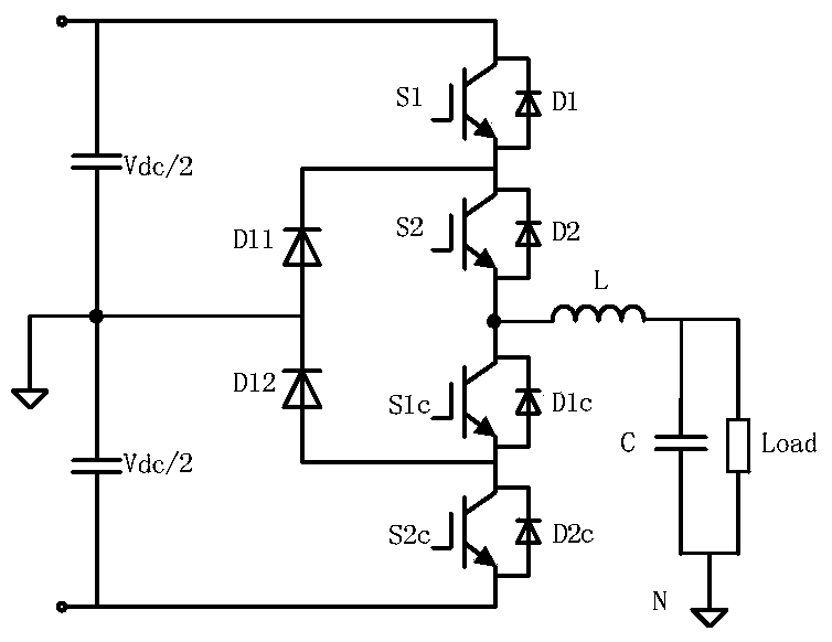 A three-level inverter