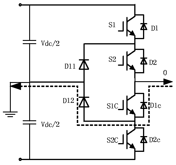 A three-level inverter