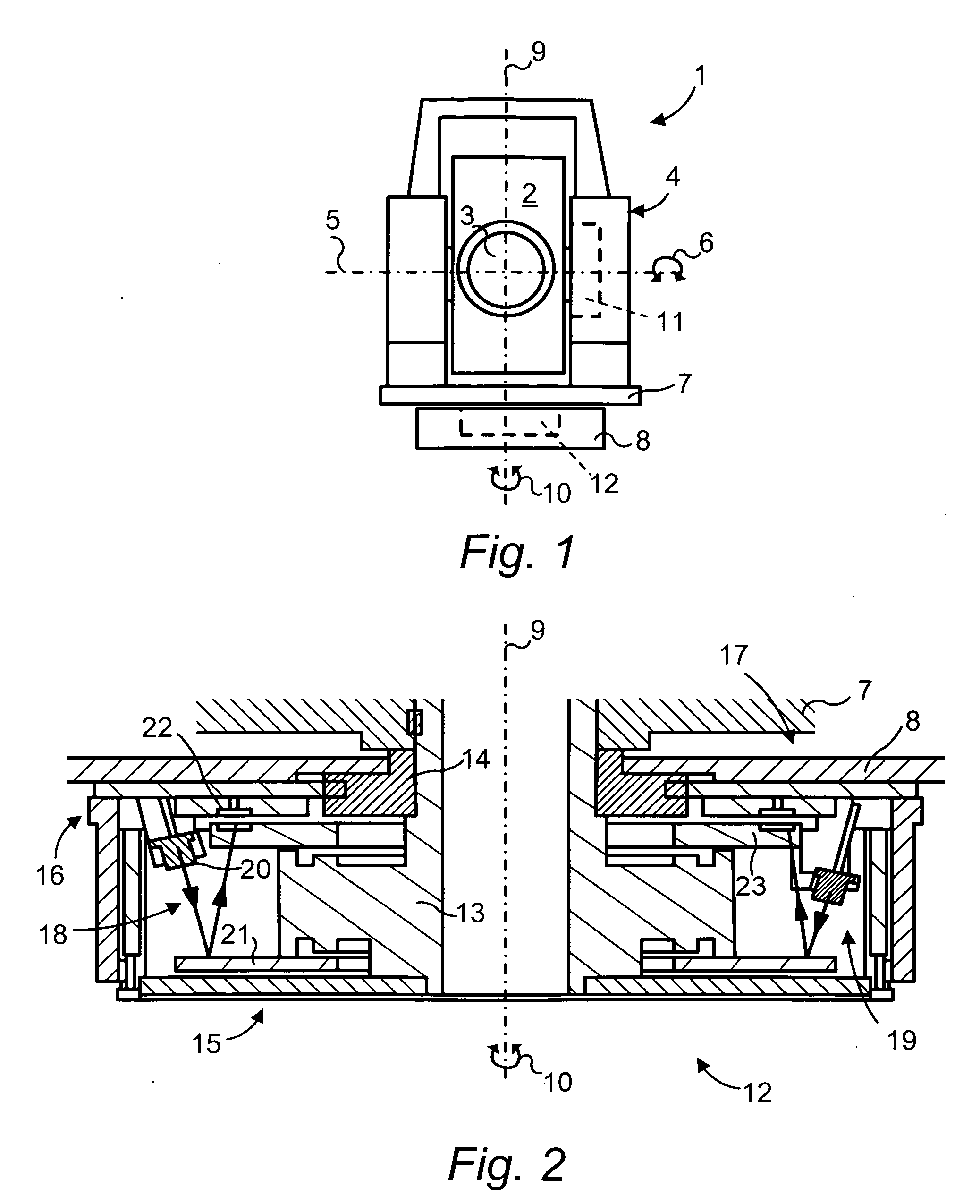 Position control arrangement, especially for a surveying instrument, and a surveying instrument