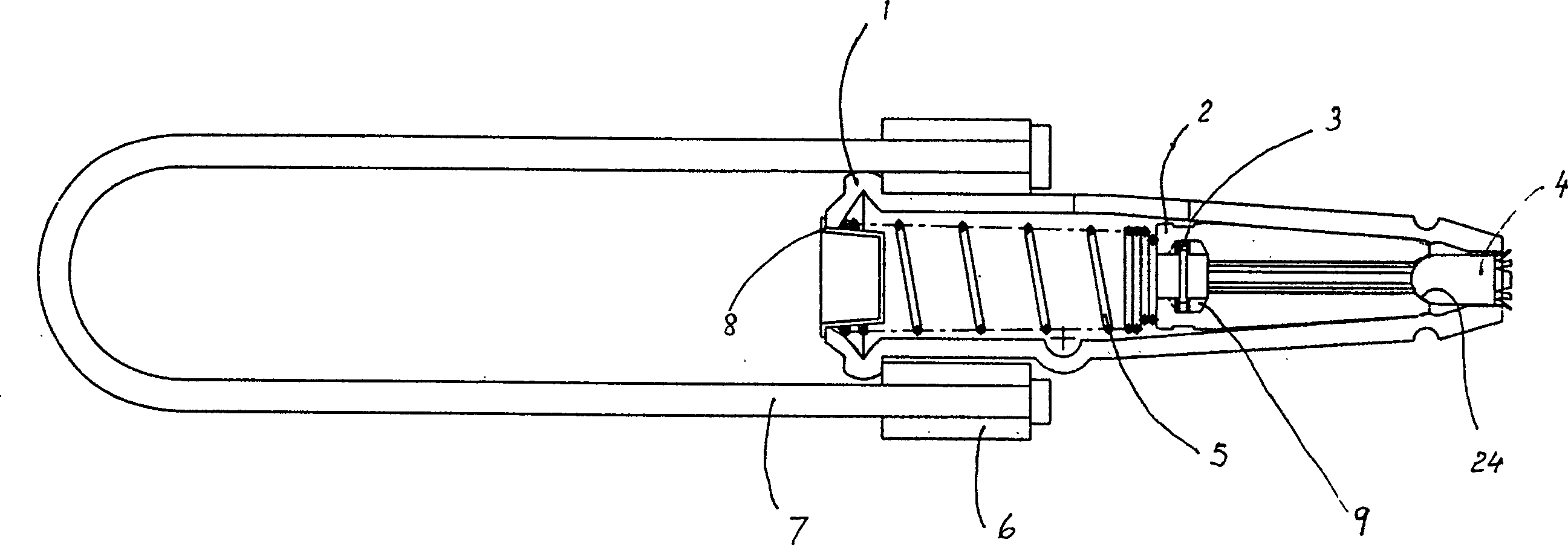 Fast twisted steel cable connector