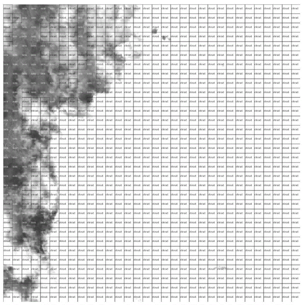 A real-time visible light remote sensing image cloud region detection method