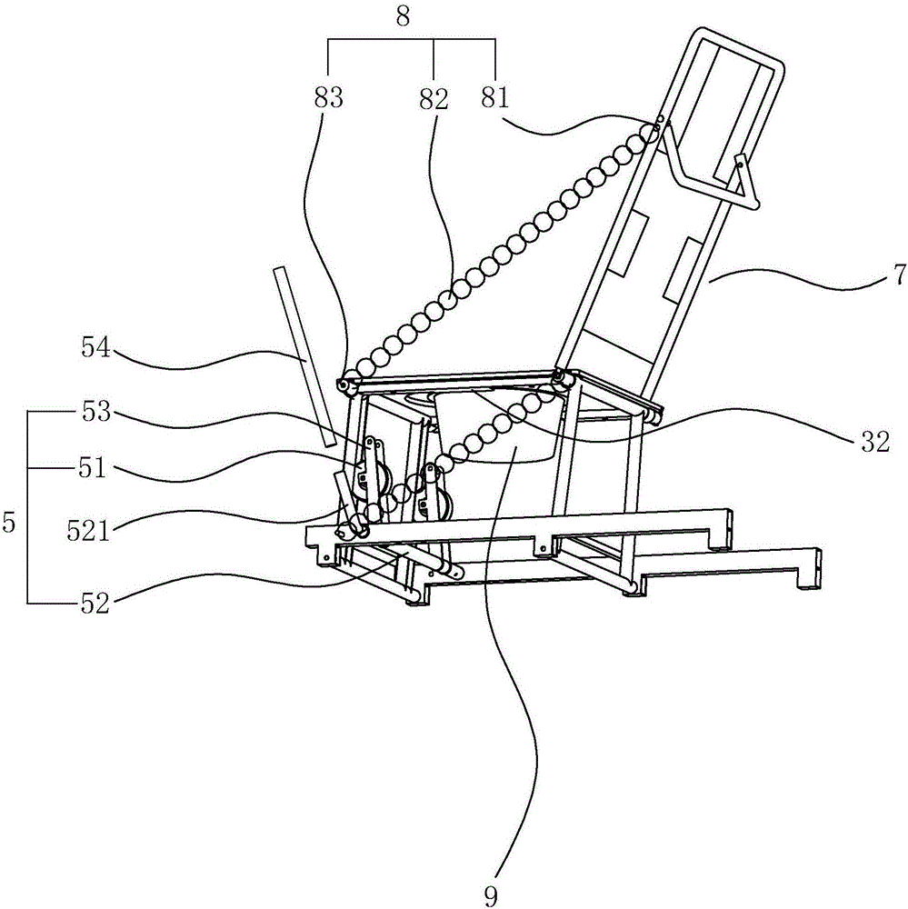 Seat-type closestool frame