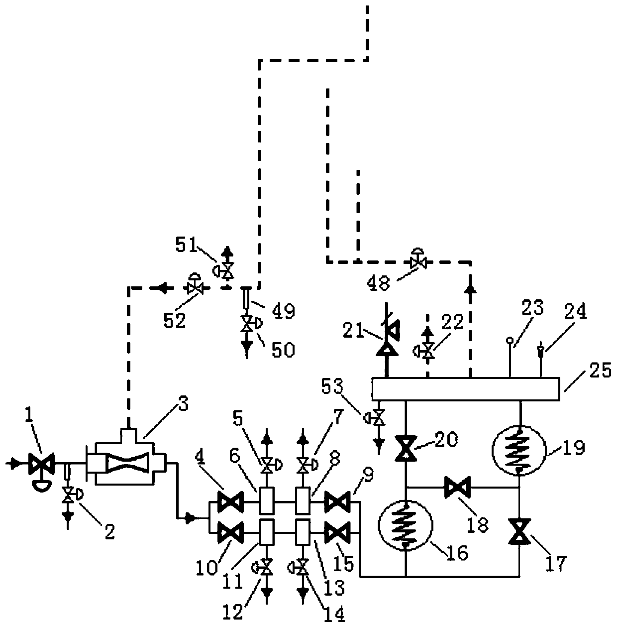 Backflow heating system and method for high-pressure cylinder of cold-state steam turbine