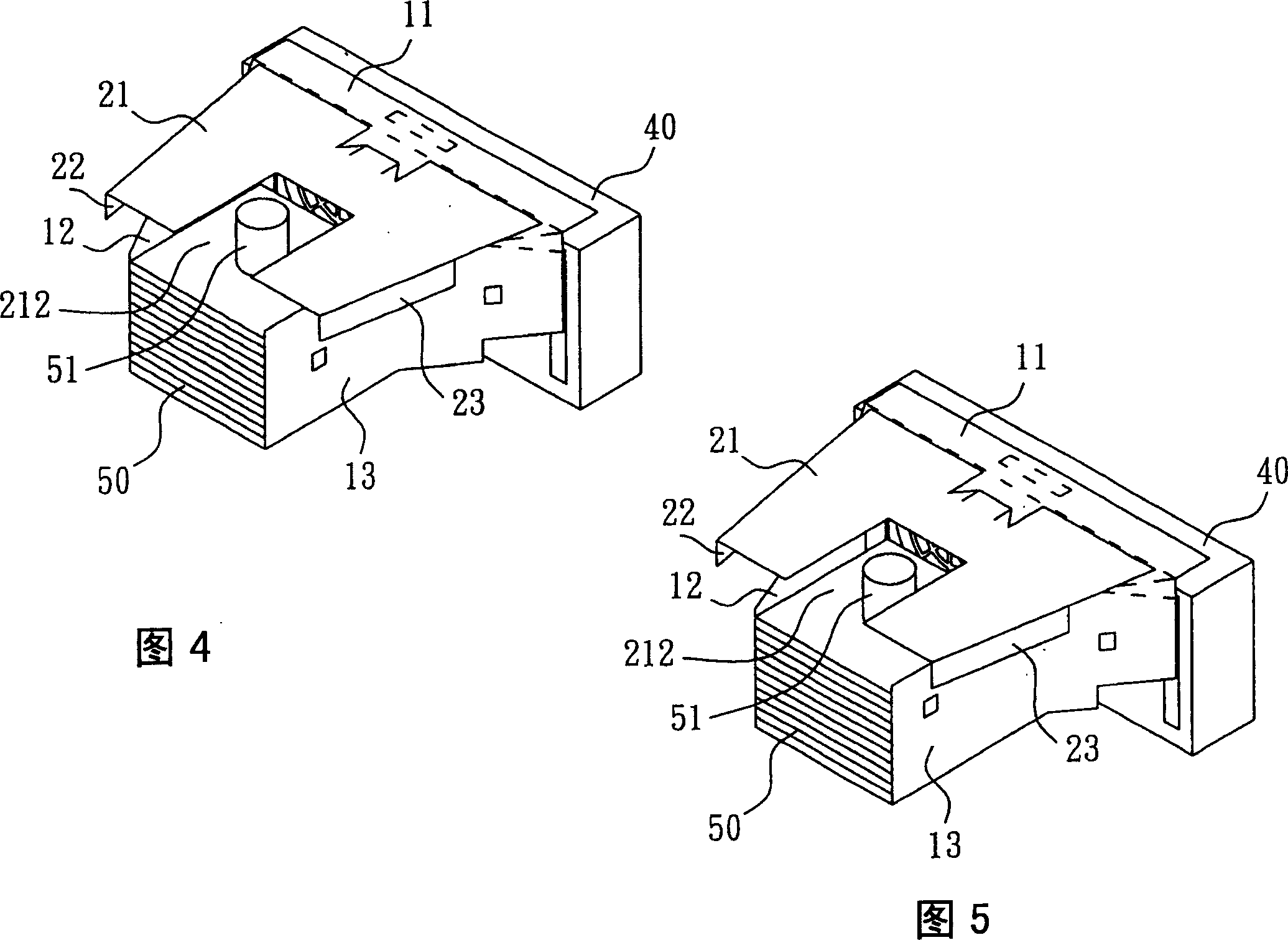 Structure of air guiding hood and its manufacturing method