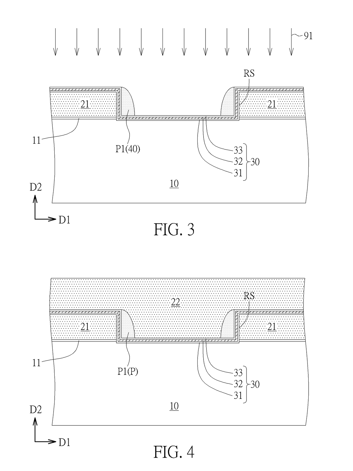 Non-volatile memory device with reduced distance between control gate electrode and selecting gate electrode and manufacturing method thereof
