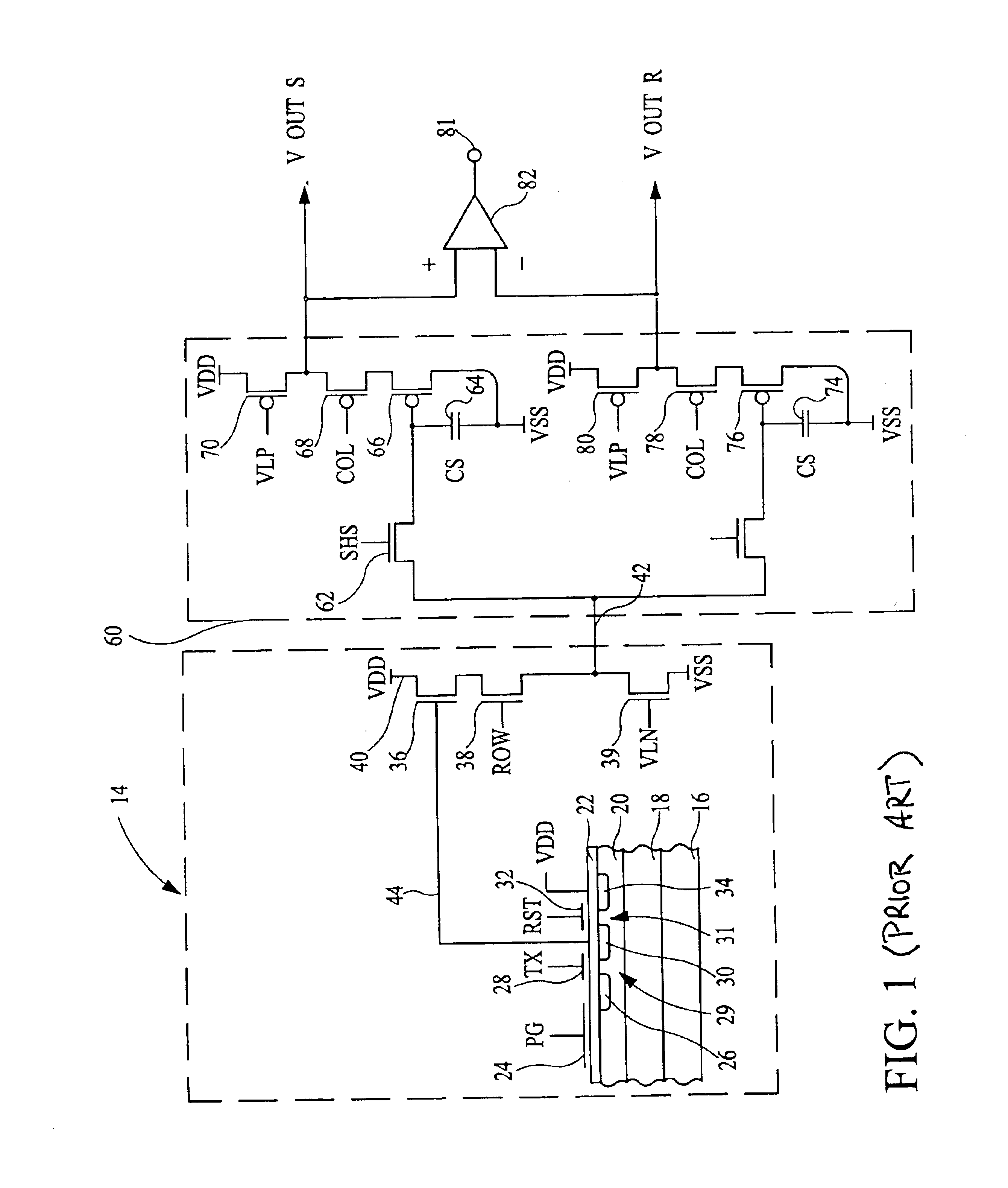 Method of forming CMOS imager with storage capacitor