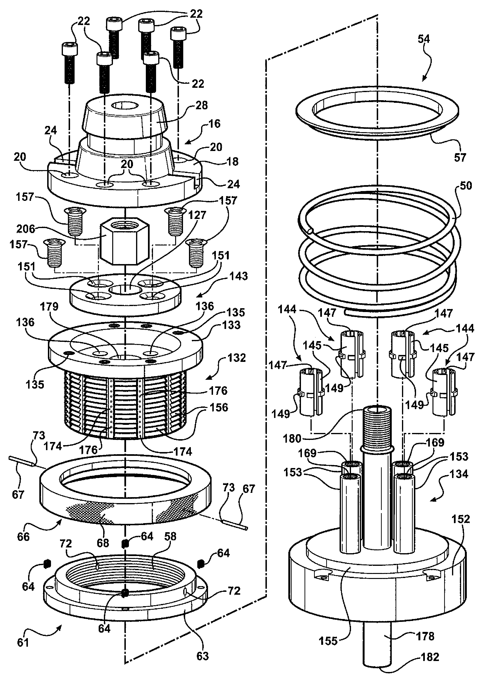 Capping device with bearing mechanism having a plurality of bearing members between a drive member and a capper body