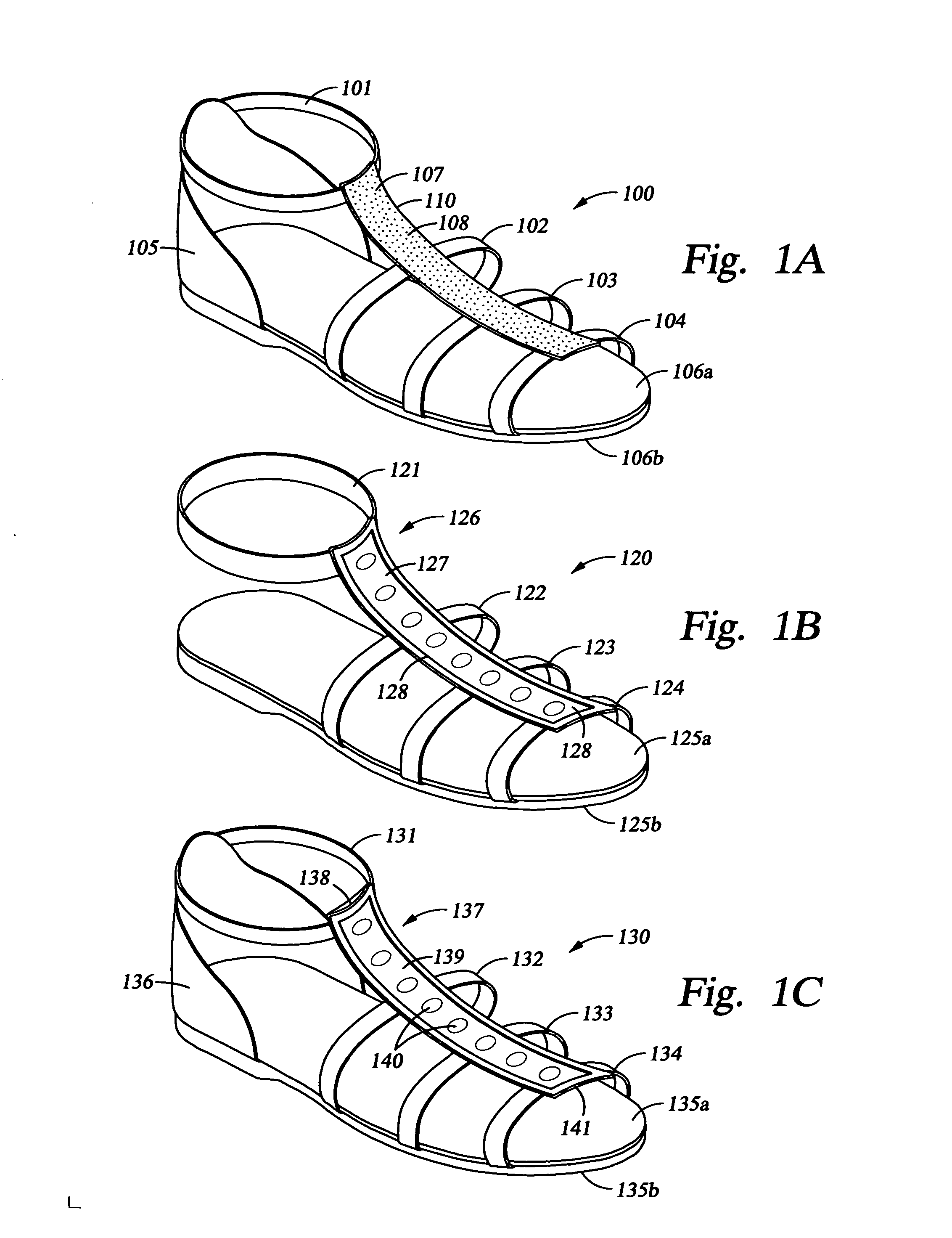 Shoes with a fashion design mounting base material for use with interchangeable fashion design attachments