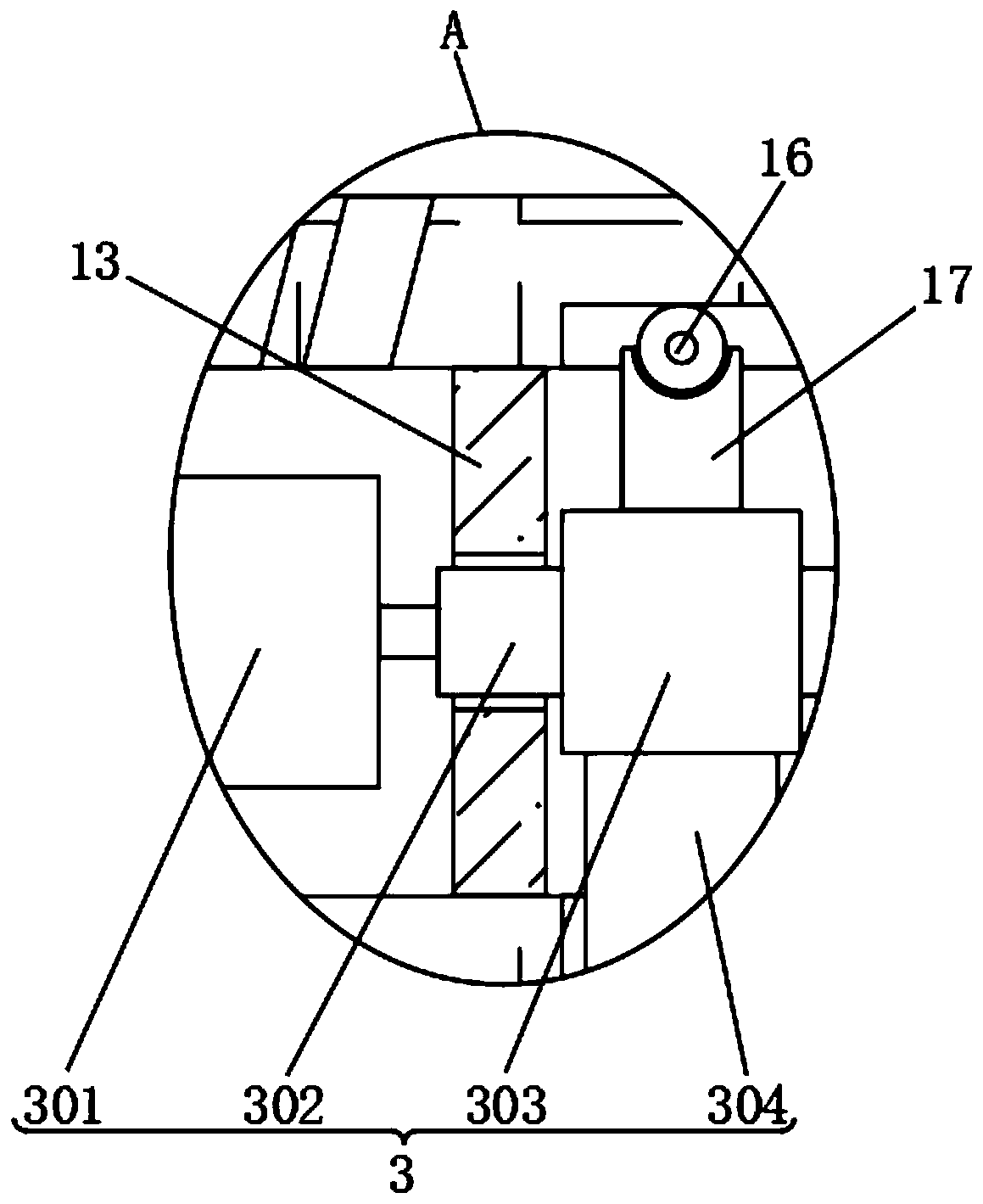 Semitrailer lifting supporting leg