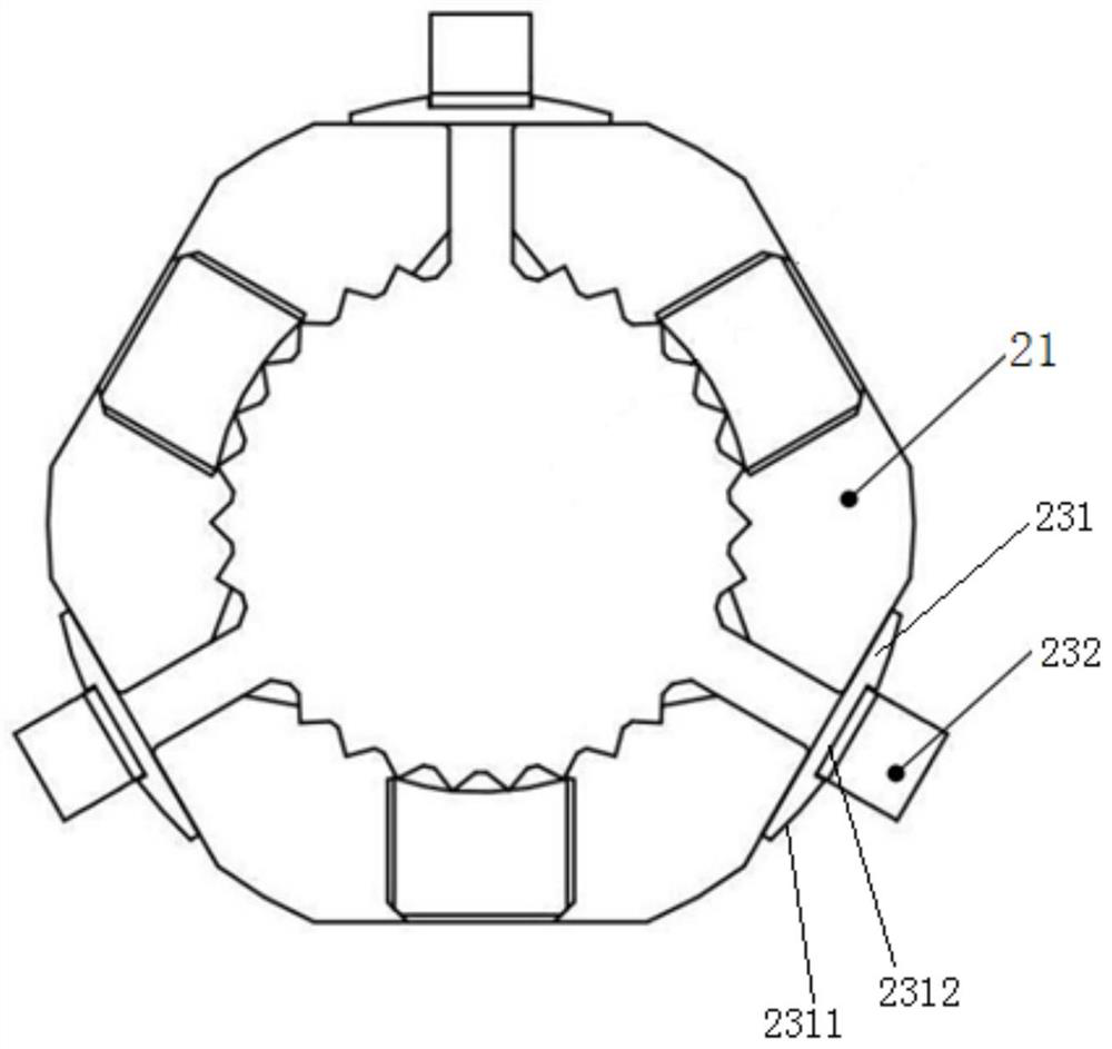 Piston-type hydraulic chuck, power head and drilling rig