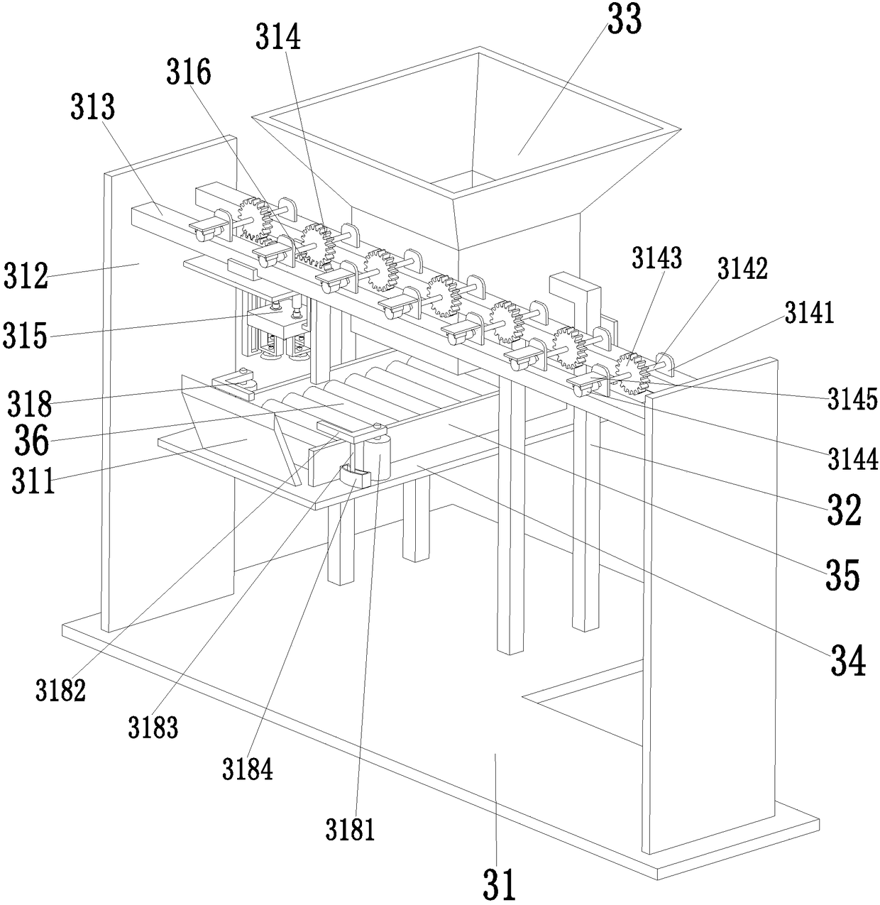 An ammeter negative pressure non-destructive conveying device