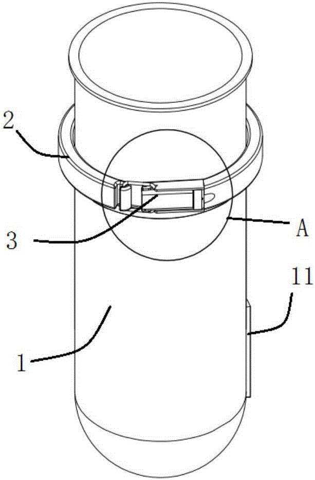 Medical blood collection tube with tag lock based on electronic information technology