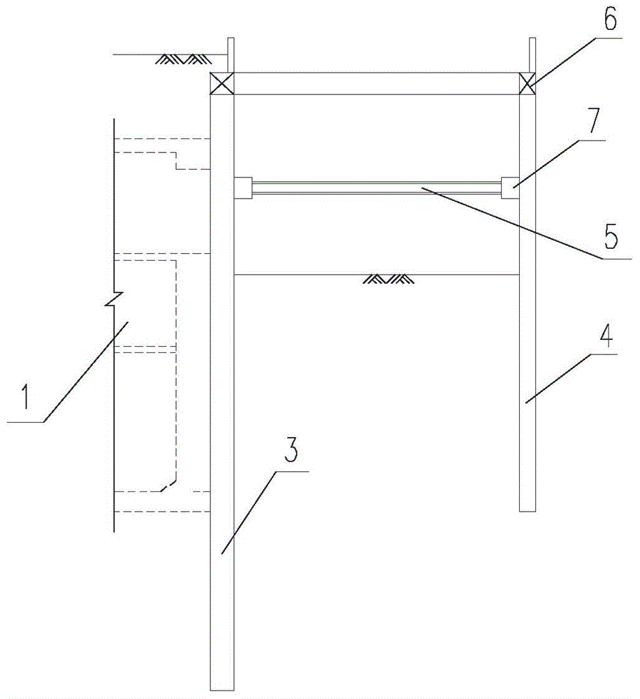Construction method for connecting subway station and long-span accessory structure