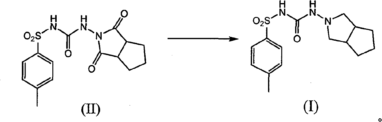 Method for synthesizing gliclazide and intermediate thereof