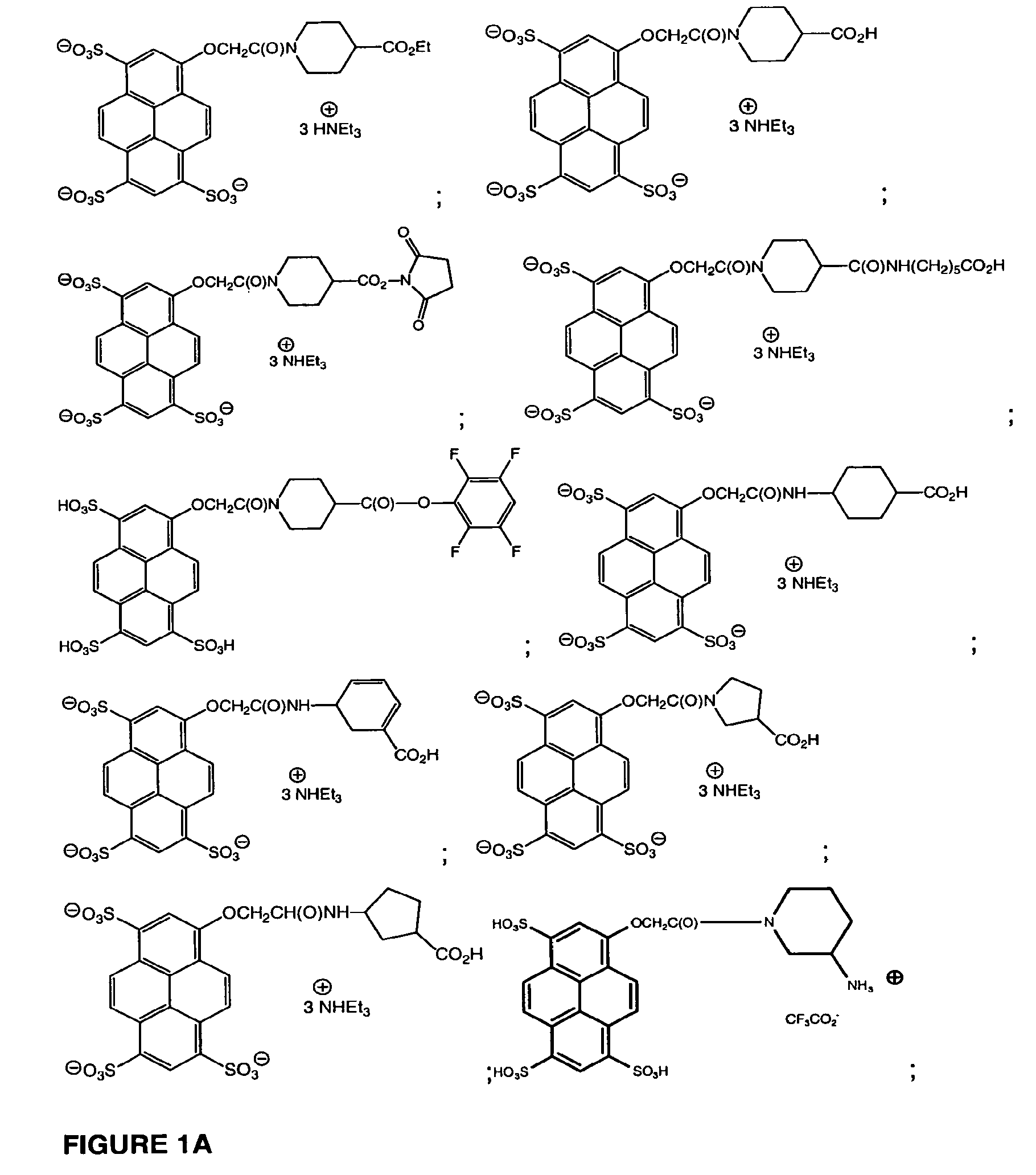 Pyrenyloxysulfonic acid fluorescent agents