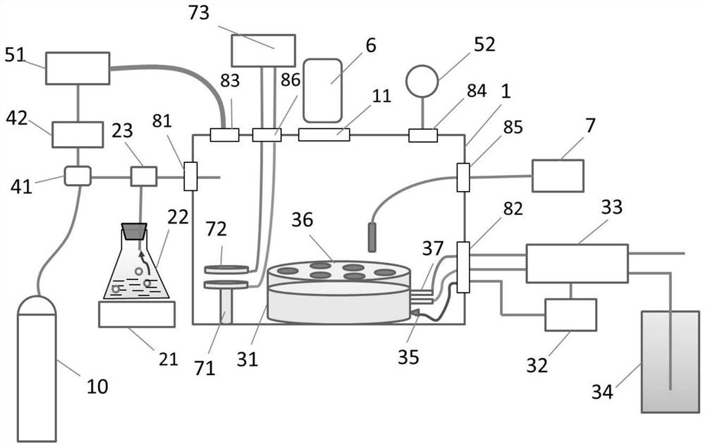 Experimental device and method for Mars in situ spectroscopic coupling