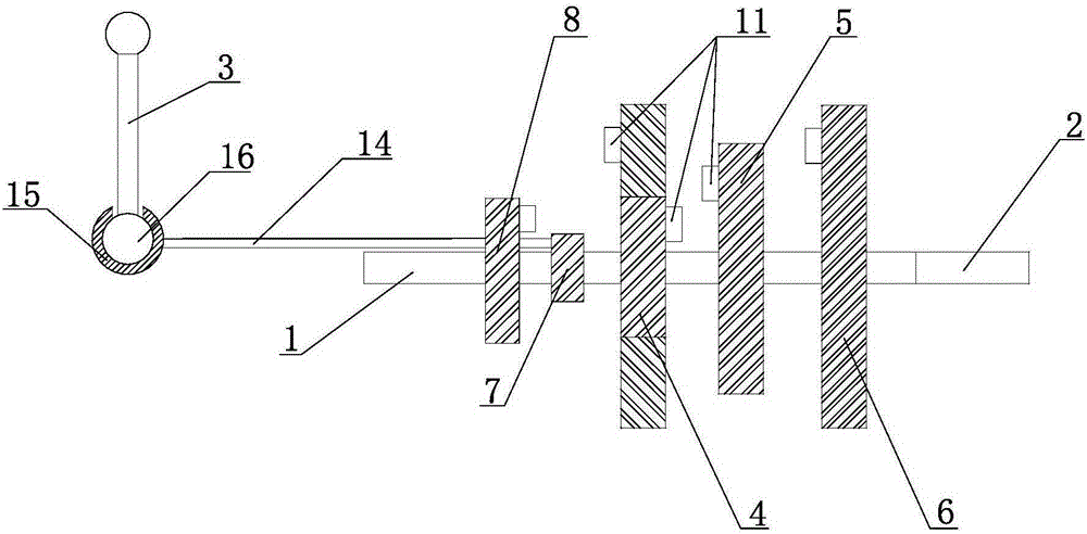 Clamping wheel type manual transmission