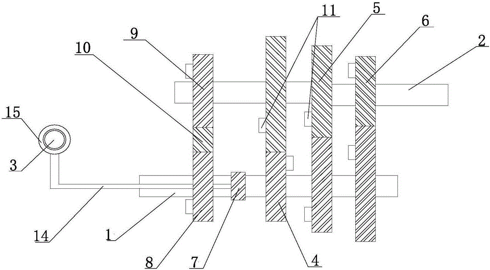 Clamping wheel type manual transmission